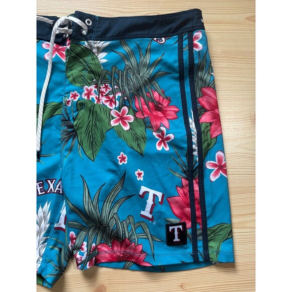 Hurley Texas Rangers MLB Baseball Phantom Board Shorts Men’s 32 Swim Trunks - Picture 6 of 11